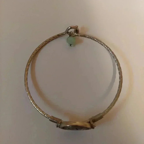 Bracelet / Bangle - J Initial - Silver Tone - Picture 2 of 5